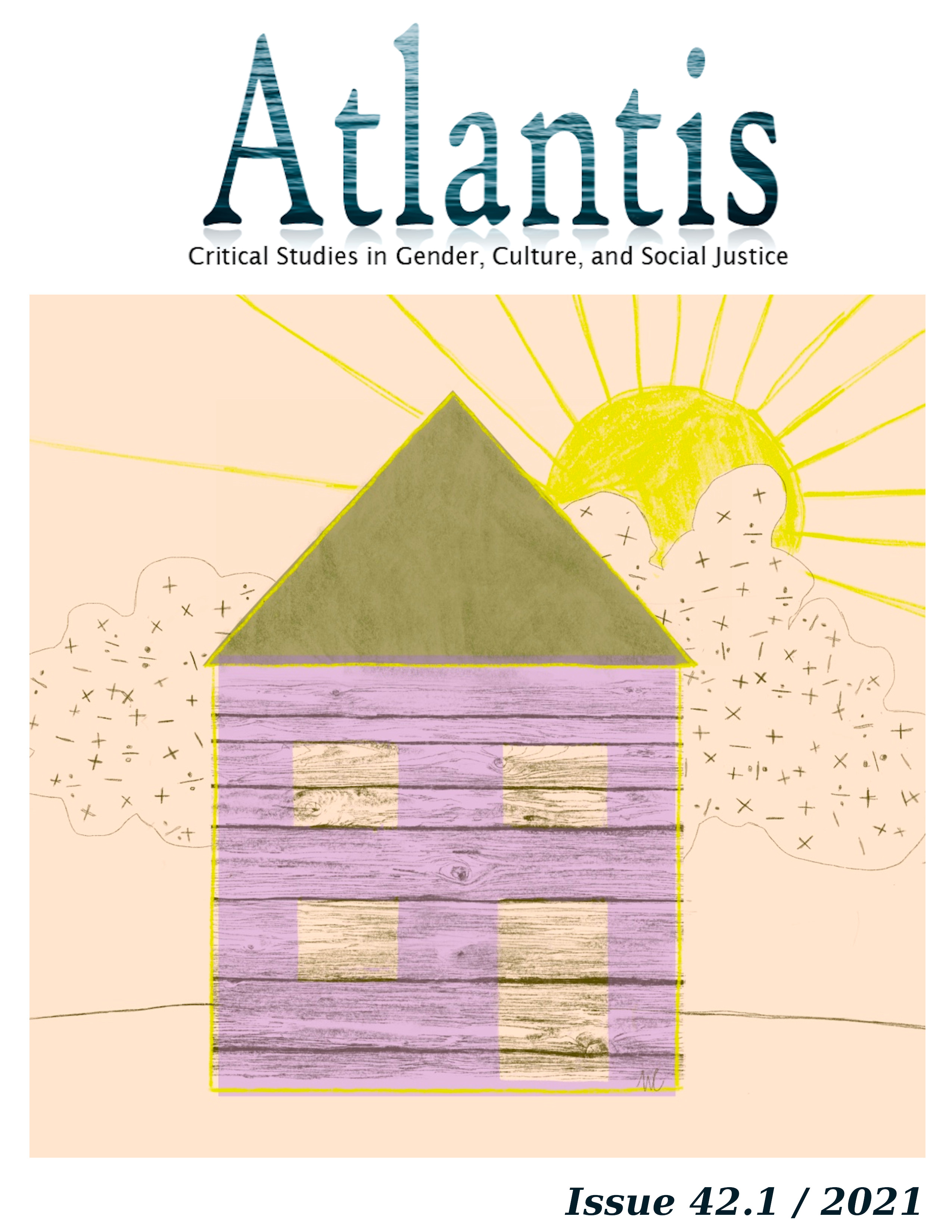 Illustration by Marianne Charlebois showing a wooden house and a cloud with mathemathical signs.